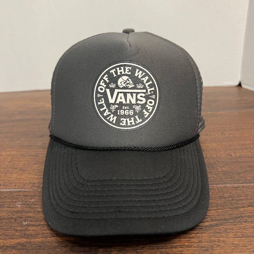 VTG OG Otto Vans Off The Wall Skull Est. 1966 Logo Trucker Snap Back Cap Hat